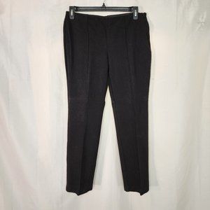 Chico's Women's Black Elastic Waist Pants Invisible Side Zipper Size 1.5 (SZ 10)